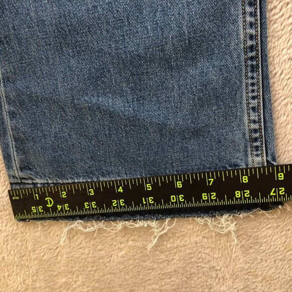 Rag & Bone Women's Jeans Size 29 Retro 70s Flare Frayed Hem Cropped Casual Blue - Picture 5 of 16